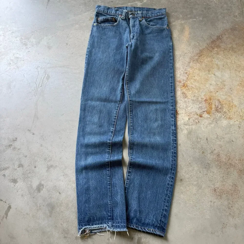 Vintage 70’s Levi’s 505 Talon Zip Retro Classic Americana Denim Jeans Size 28x32